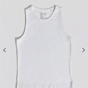 JADED LONDON RIBBED TANK SIZE SMALL